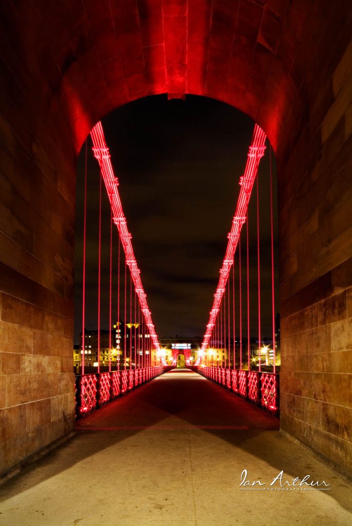 St Andrews Suspension Bridge over the River Clyde